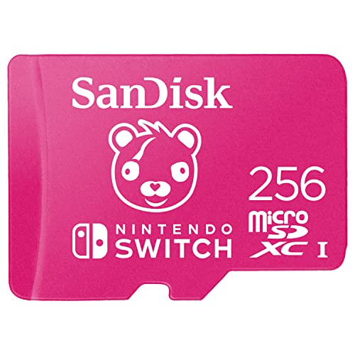 SanDisk Tarjeta microSDXC de 256 GB con Licencia para Nintendo Switch, edición Fortnite - SDSQXAO-256G-GN6ZG